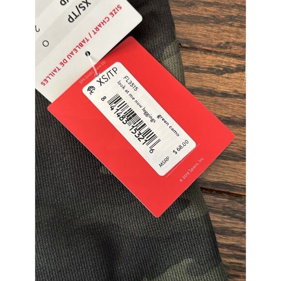 Spanx Womens Size XS Slimming Look At Me Now Green Camo Leggings NWT - Picture 5 of 8